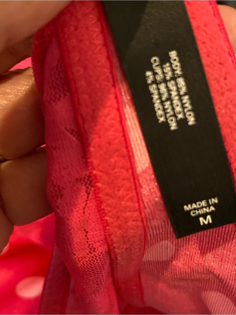 Victoria's Secret Hot Pink Polka Dot Bow Lace Camisole - Picture 3 of 8